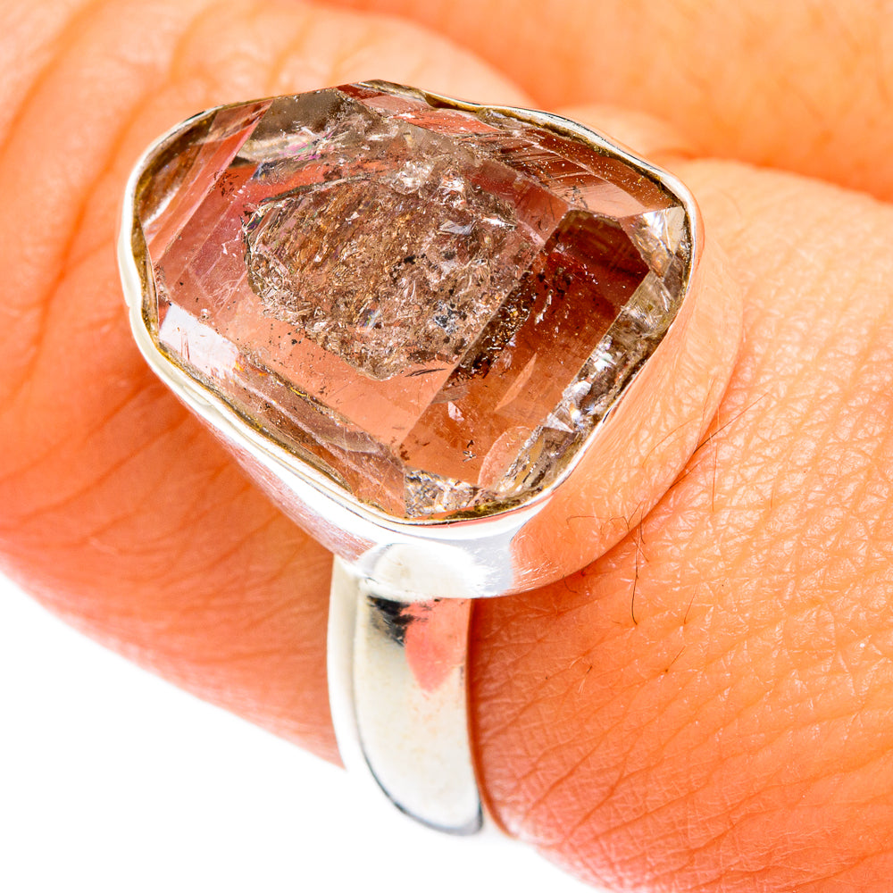 Herkimer Diamond Rings handcrafted by Anasilvercos - RING74559