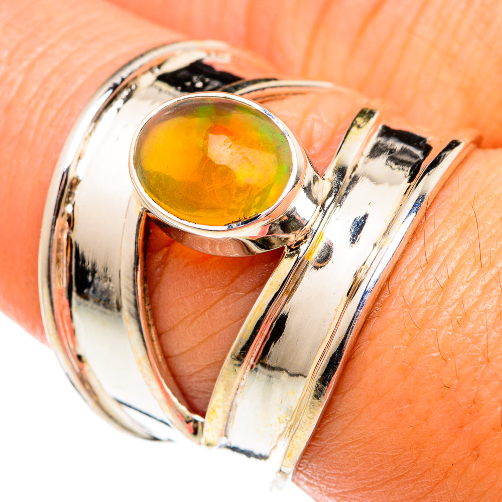 Ethiopian Opal Rings handcrafted by Anasilvercos - RING74564