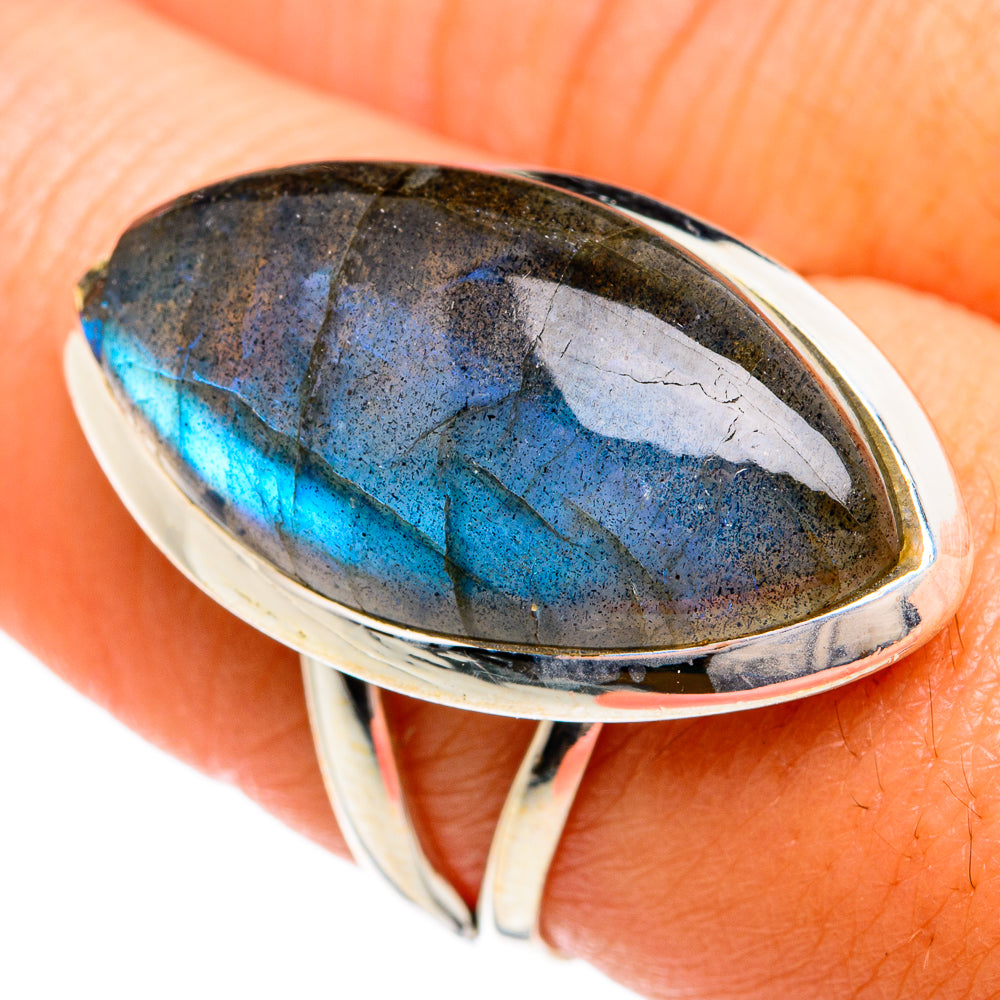 Labradorite Rings handcrafted by Anasilvercos - RING74567