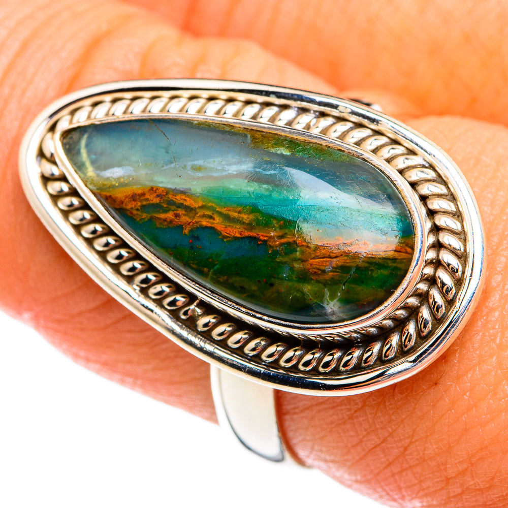 Peruvian Opal Rings handcrafted by Anasilvercos - RING74568