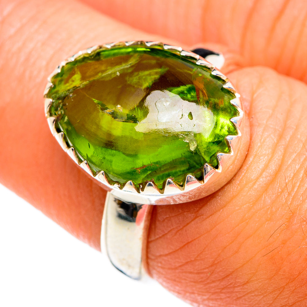 Peridot Rings handcrafted by Anasilvercos - RING74578