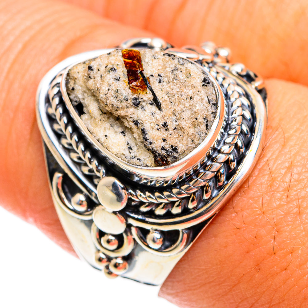 Astrophyllite Rings handcrafted by Anasilvercos - RING74580