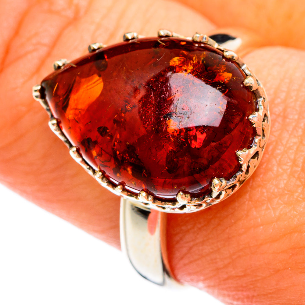 Baltic Amber Rings handcrafted by Anasilvercos - RING74584