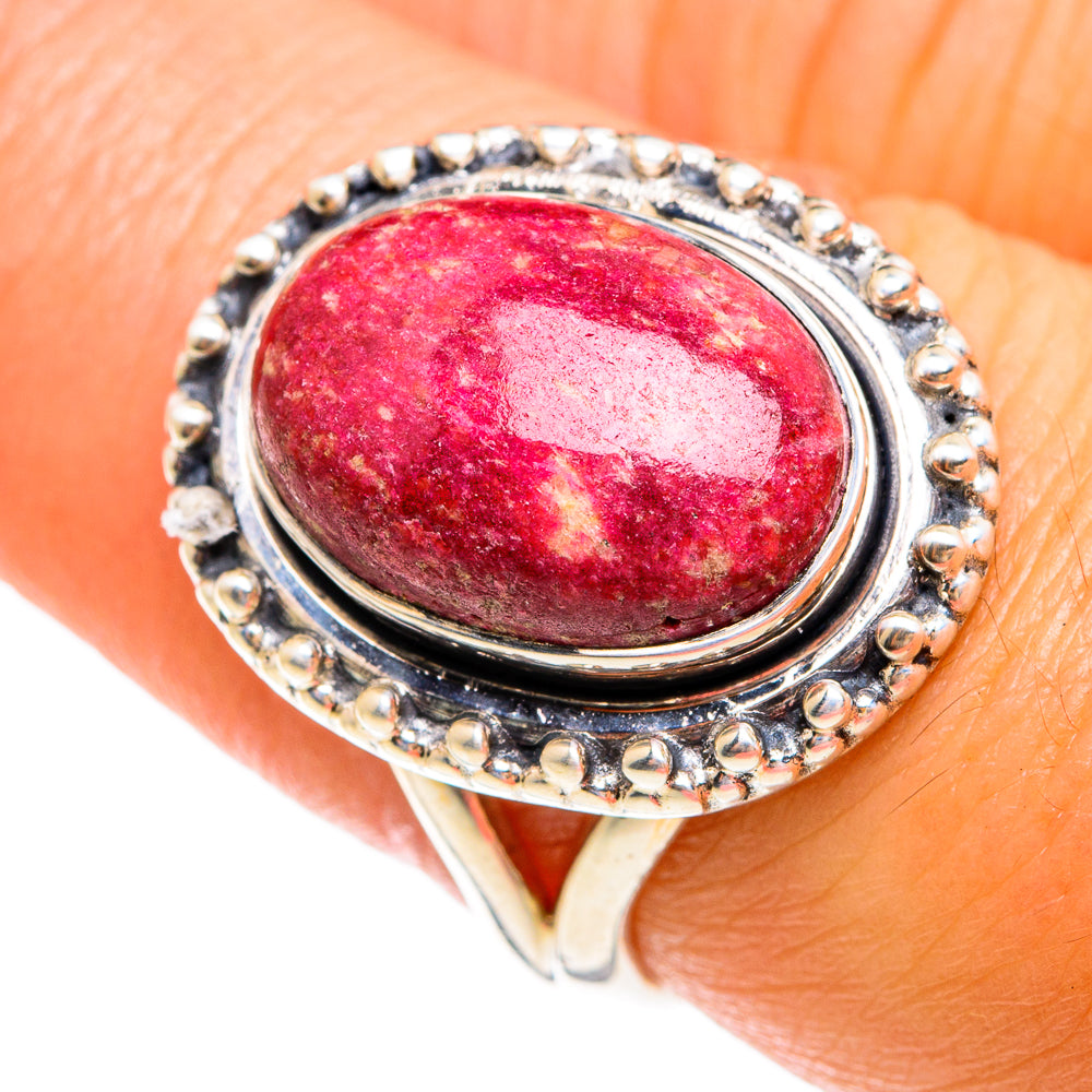 Thulite Rings handcrafted by Anasilvercos - RING74586