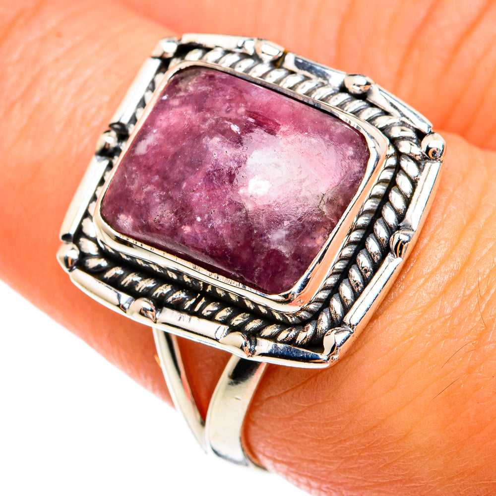 Lepidolite Rings handcrafted by Anasilvercos - RING74587