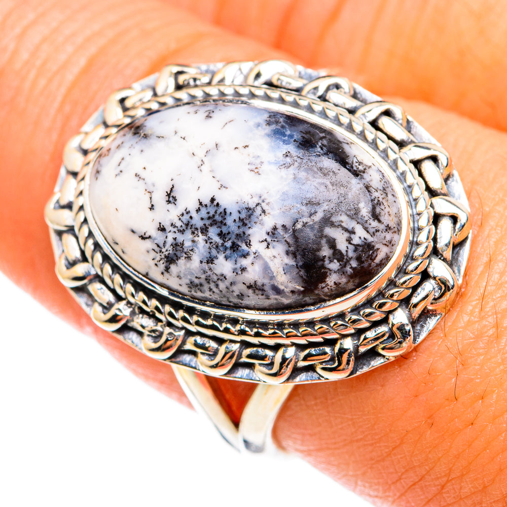 Dendritic Opal Rings handcrafted by Anasilvercos - RING74602