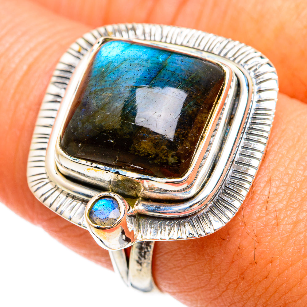 Labradorite Rings handcrafted by Anasilvercos - RING74608