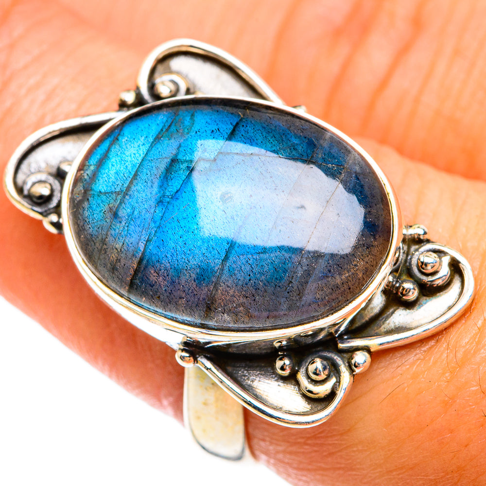 Labradorite Rings handcrafted by Anasilvercos - RING74615