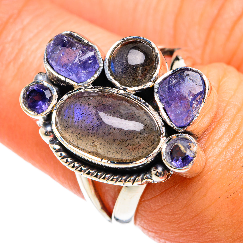 Labradorite Rings handcrafted by Anasilvercos - RING74629
