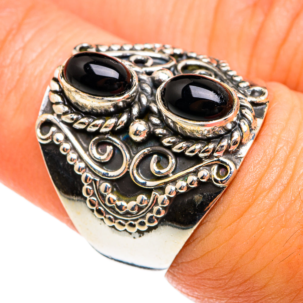Black Onyx Rings handcrafted by Anasilvercos - RING74633