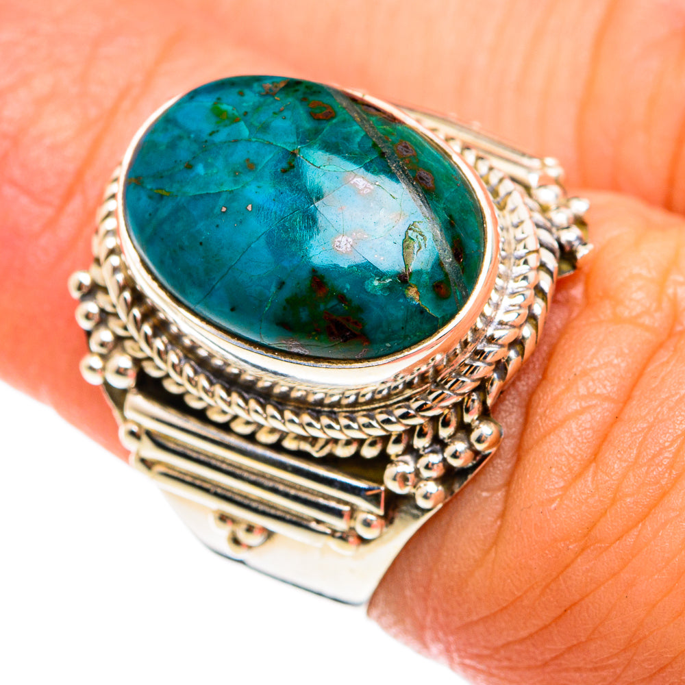 Chrysocolla Rings handcrafted by Anasilvercos - RING74642