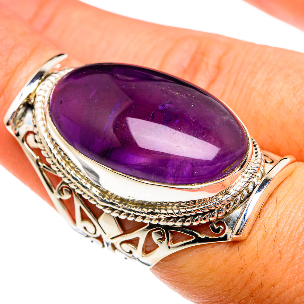 Amethyst Rings handcrafted by Anasilvercos - RING74661