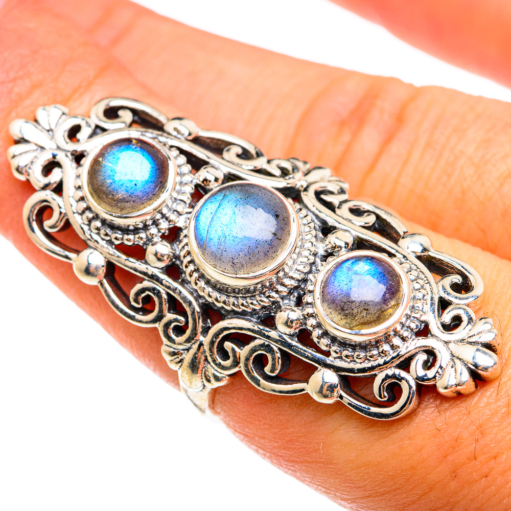 Labradorite Rings handcrafted by Anasilvercos - RING74691