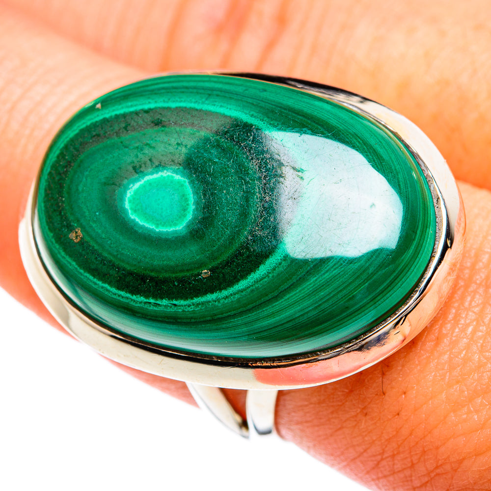 Malachite Rings handcrafted by Anasilvercos - RING74698