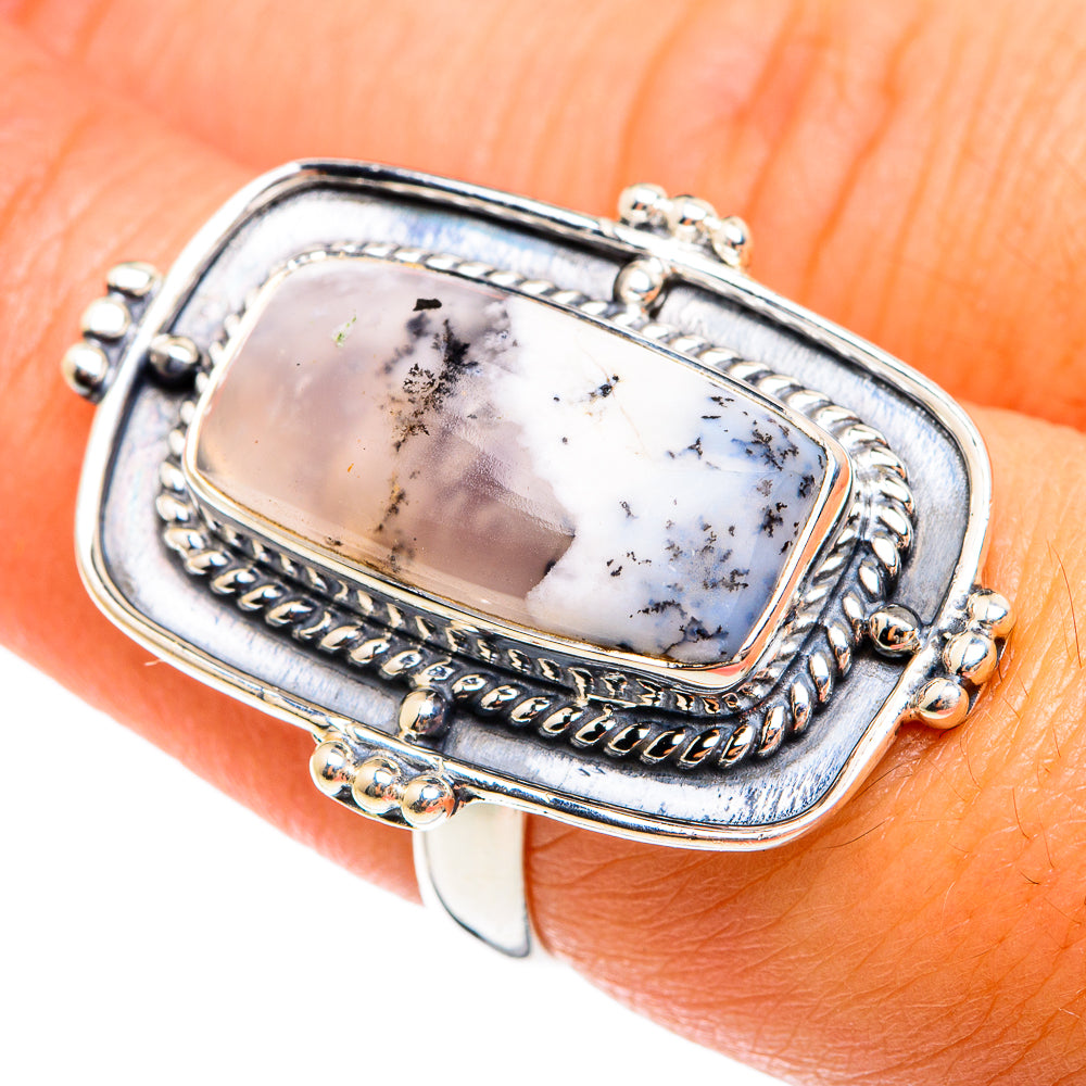Dendritic Opal Rings handcrafted by Anasilvercos - RING74709