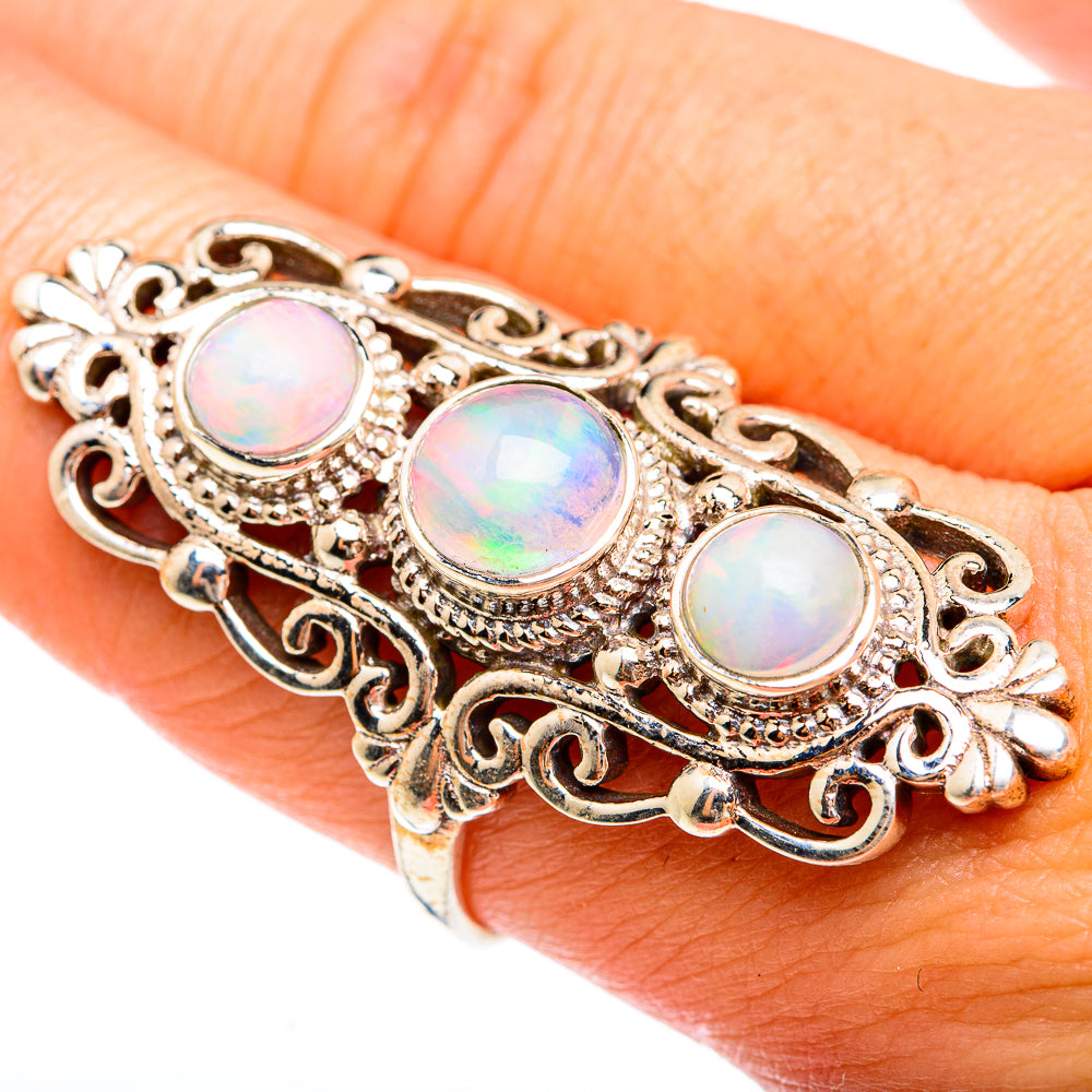 Ethiopian Opal Rings handcrafted by Anasilvercos - RING74716