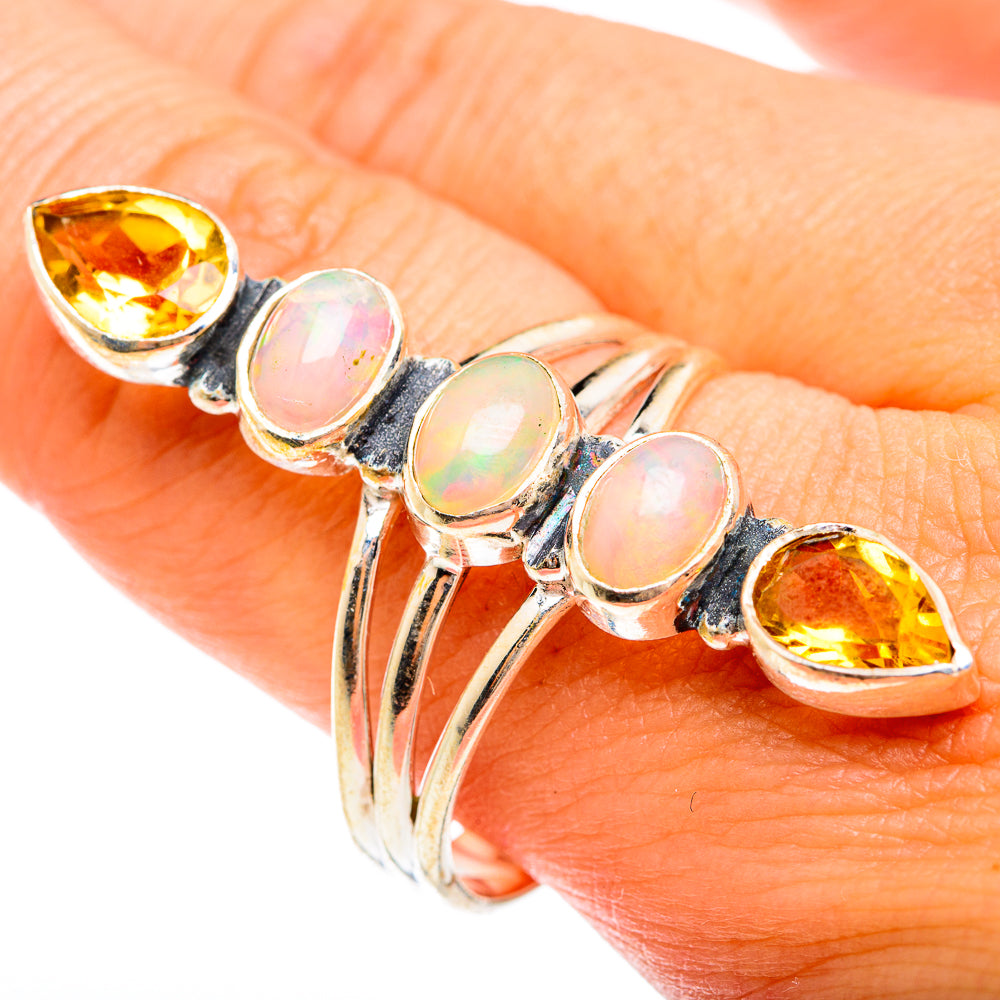 Ethiopian Opal Rings handcrafted by Anasilvercos - RING74717