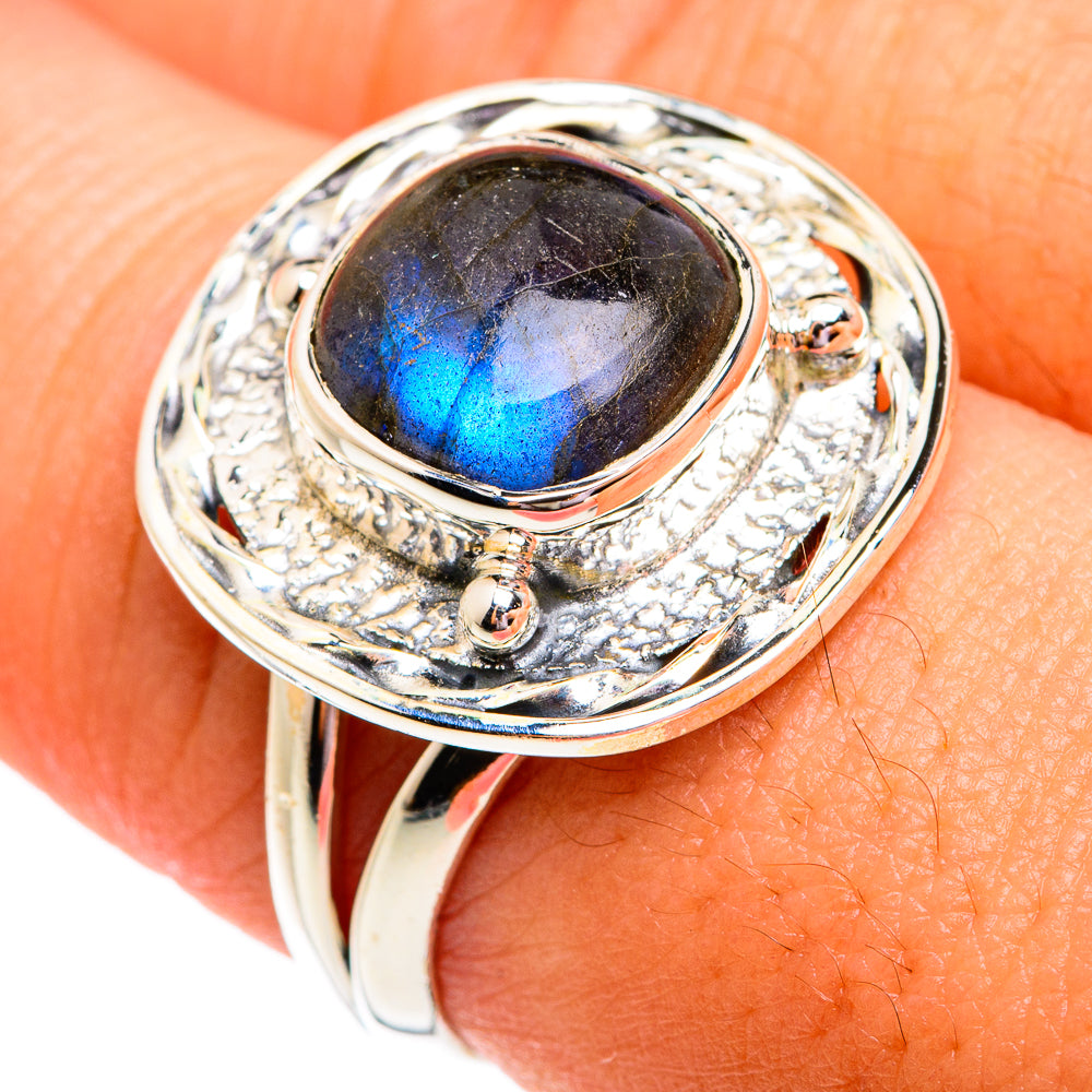 Labradorite Rings handcrafted by Anasilvercos - RING74722