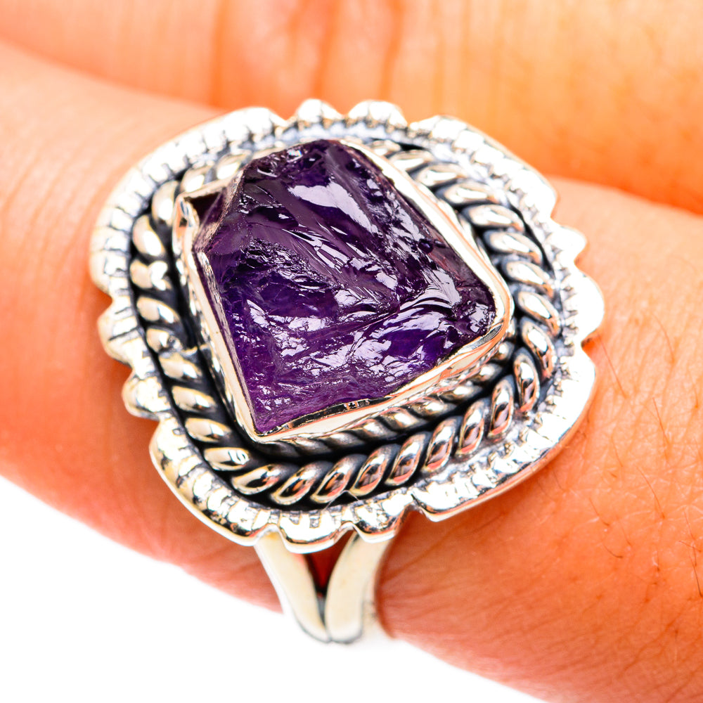 Amethyst Rings handcrafted by Anasilvercos - RING74741