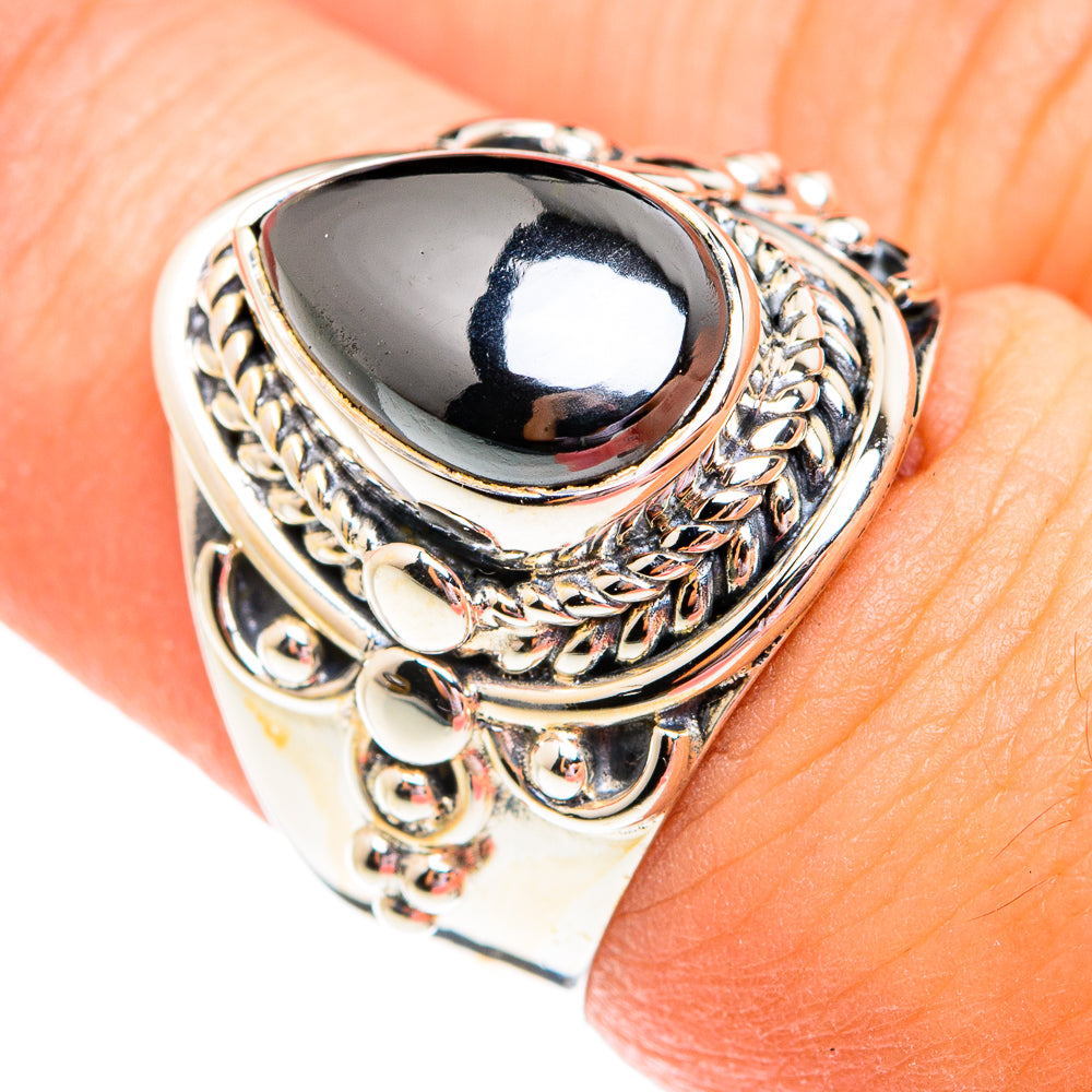 Hematite Rings handcrafted by Anasilvercos - RING74751
