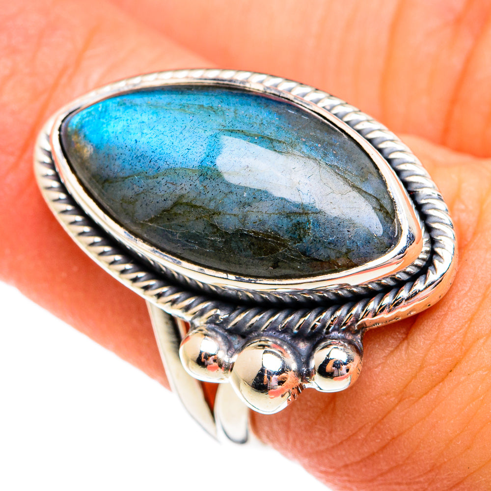 Labradorite Rings handcrafted by Anasilvercos - RING74757