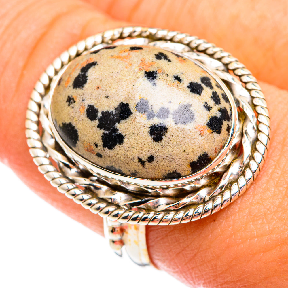 Dalmatian Jasper Rings handcrafted by Anasilvercos - RING74785