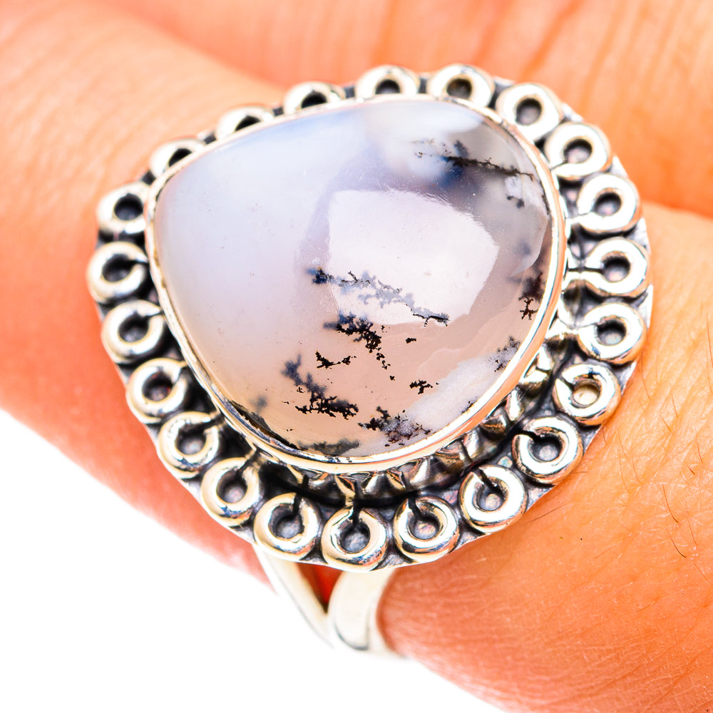 Dendritic Opal Rings handcrafted by Anasilvercos - RING74796