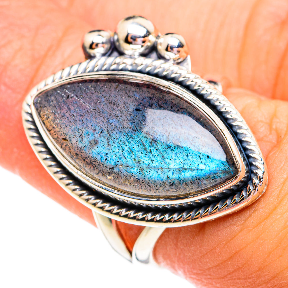 Labradorite Rings handcrafted by Anasilvercos - RING74801