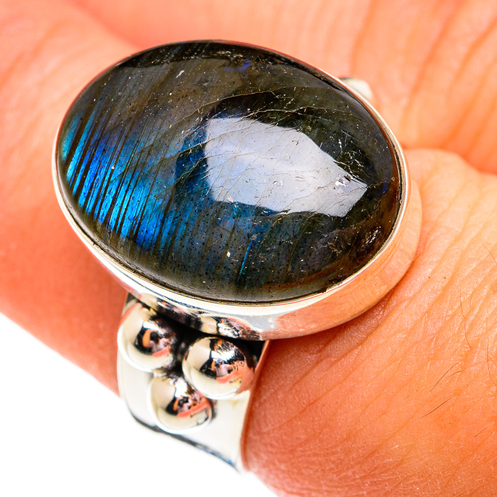 Labradorite Rings handcrafted by Anasilvercos - RING74802