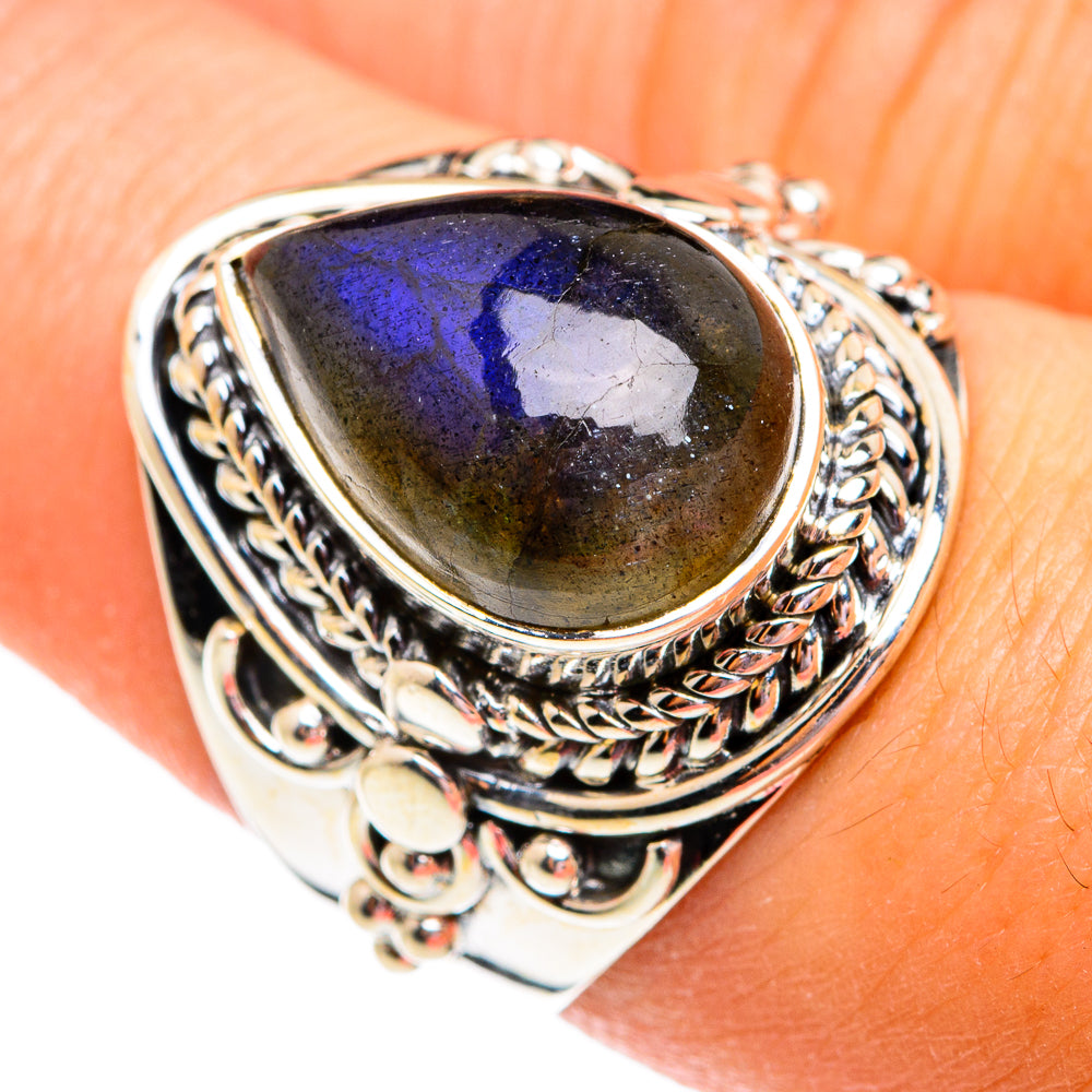 Labradorite Rings handcrafted by Anasilvercos - RING74804