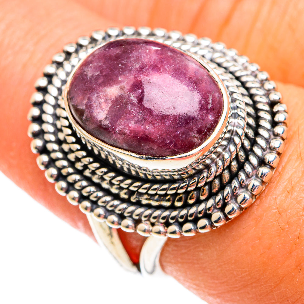 Lepidolite Rings handcrafted by Anasilvercos - RING74808