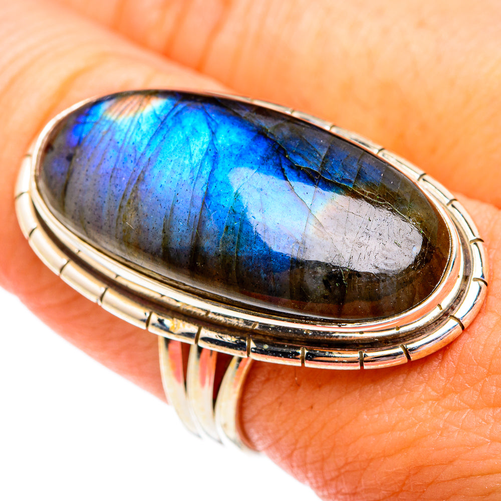 Labradorite Rings handcrafted by Anasilvercos - RING74884