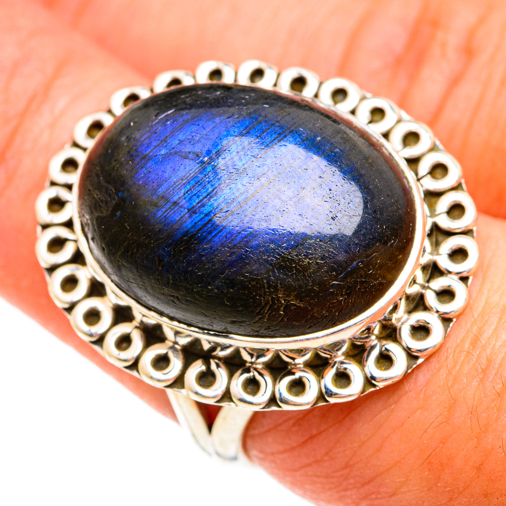 Labradorite Rings handcrafted by Anasilvercos - RING74900