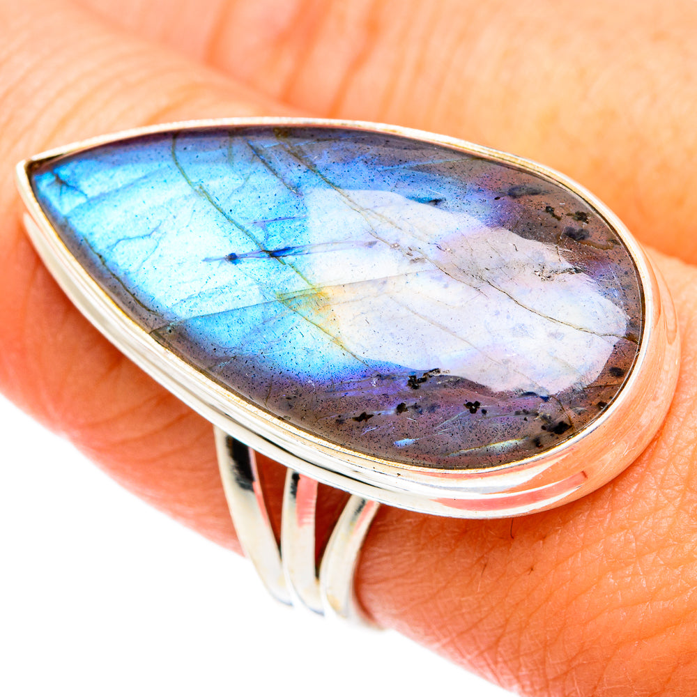 Labradorite Rings handcrafted by Anasilvercos - RING74910