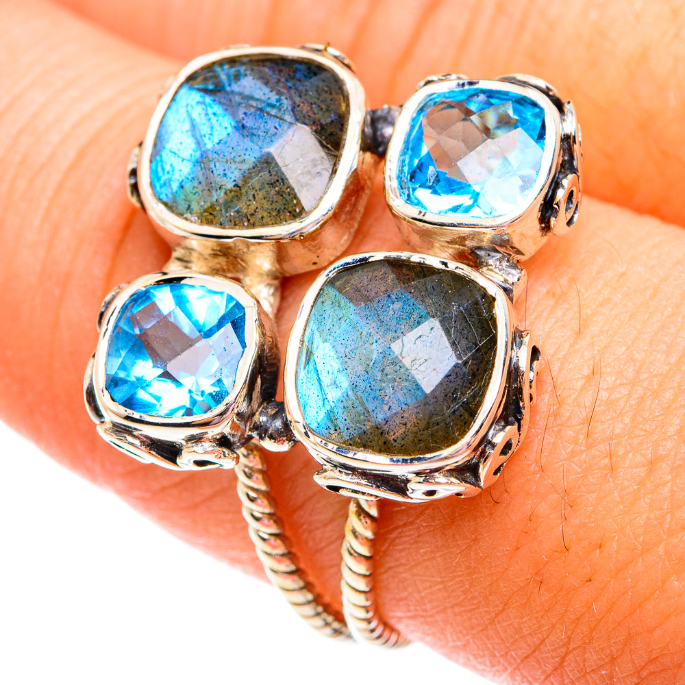 Labradorite Rings handcrafted by Anasilvercos - RING74955