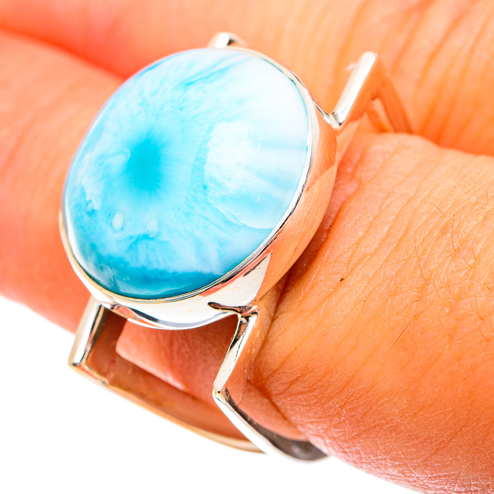 Larimar Rings handcrafted by Anasilvercos - RING74957