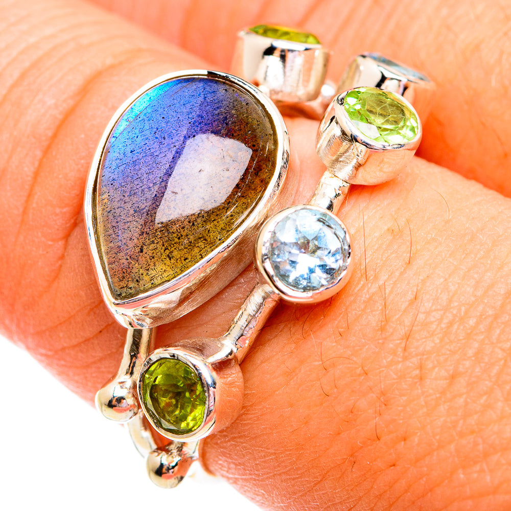 Labradorite Rings handcrafted by Anasilvercos - RING74966