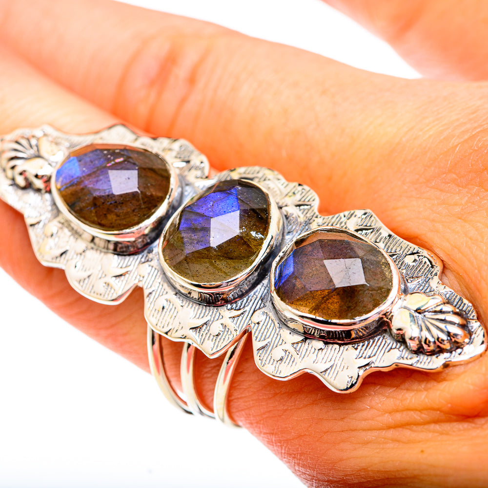 Labradorite Rings handcrafted by Anasilvercos - RING74983
