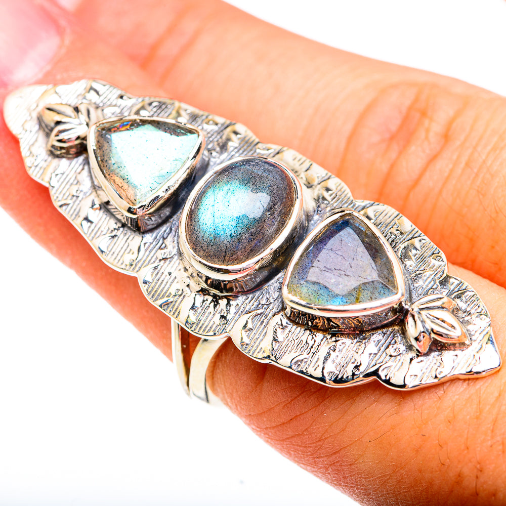 Labradorite Rings handcrafted by Anasilvercos - RING74986