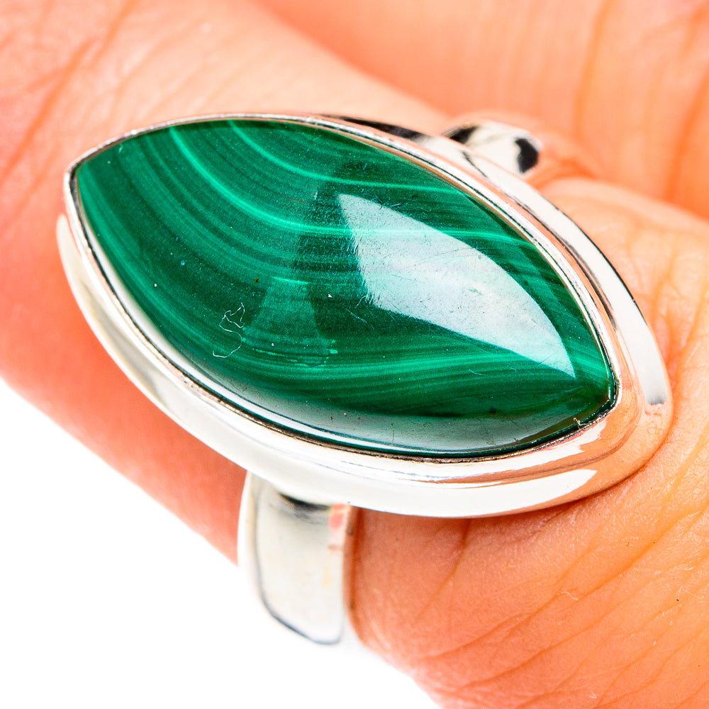 Malachite Rings handcrafted by Anasilvercos - RING75022