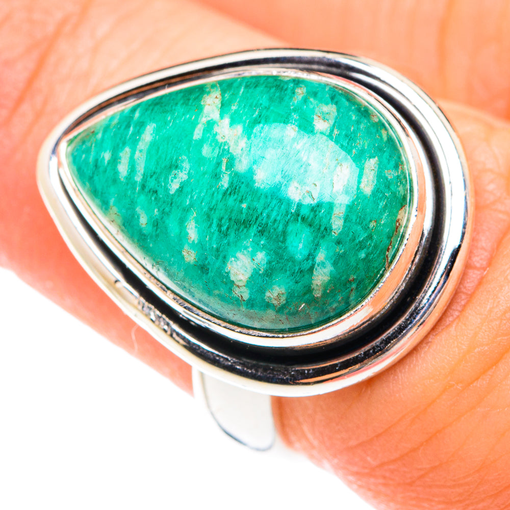 Amazonite Rings handcrafted by Anasilvercos - RING75023