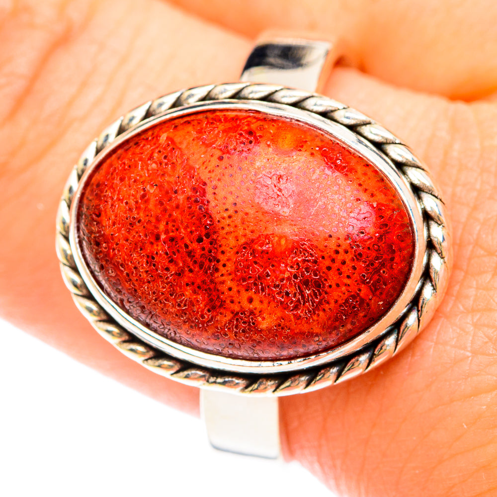 Sponge Coral Rings handcrafted by Anasilvercos - RING75028