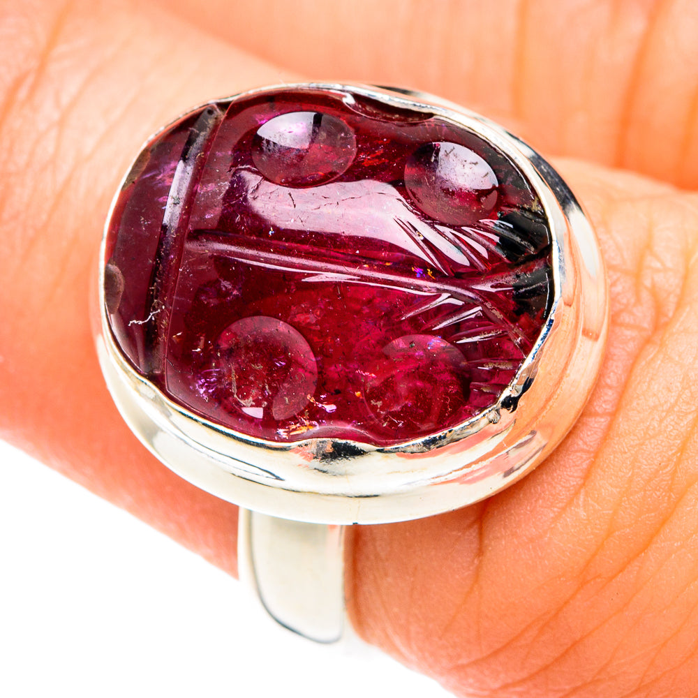 Garnet Rings handcrafted by Anasilvercos - RING75032