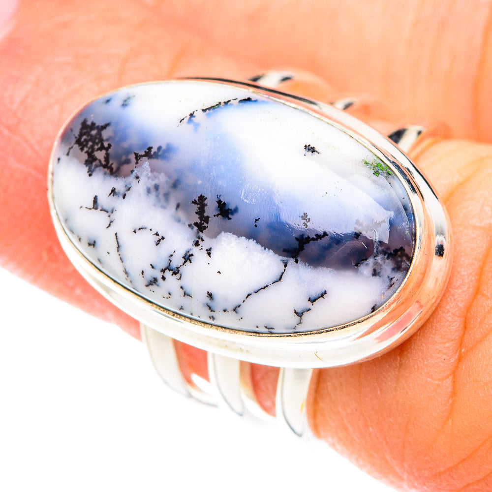 Dendritic Opal Rings handcrafted by Anasilvercos - RING75040