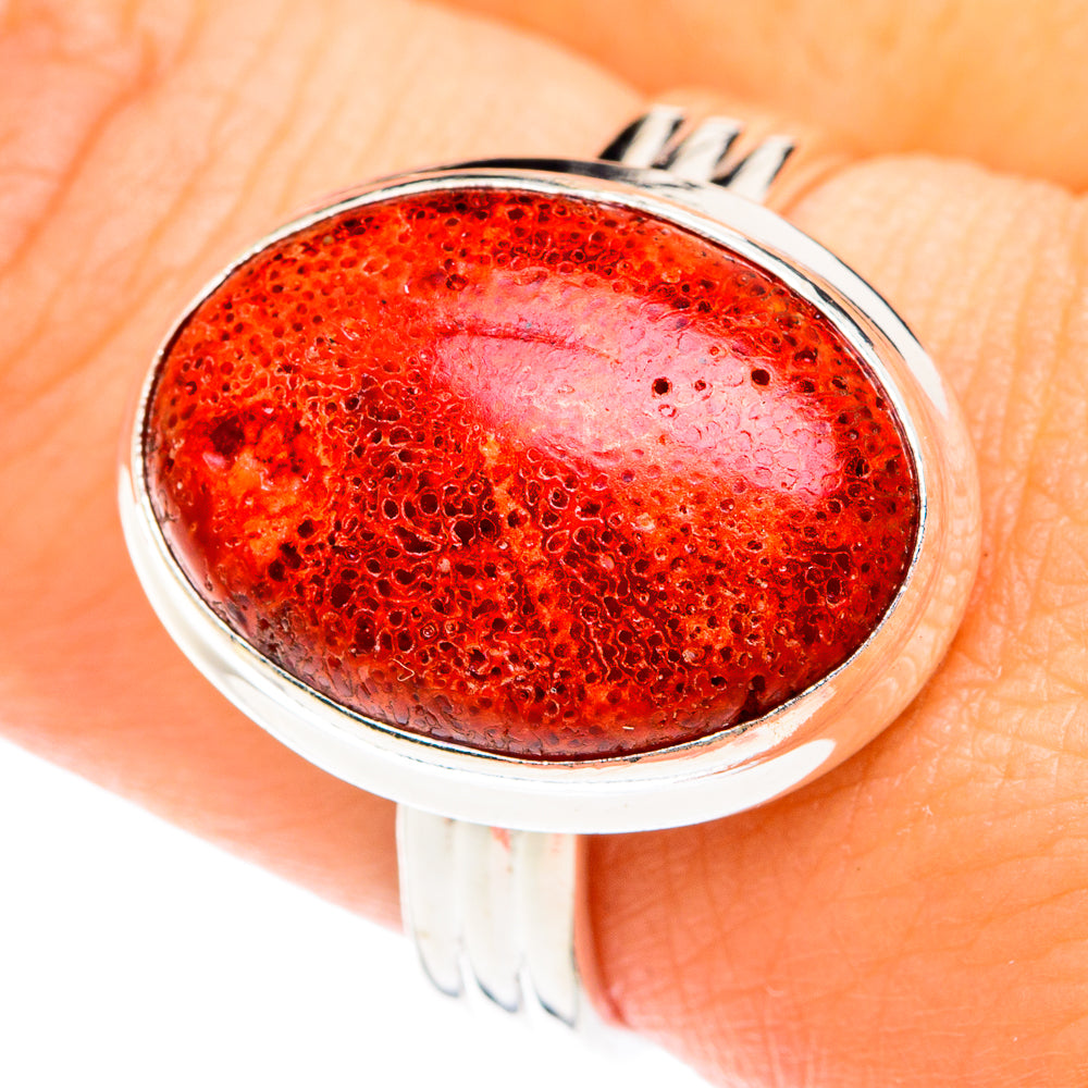 Sponge Coral Rings handcrafted by Anasilvercos - RING75059