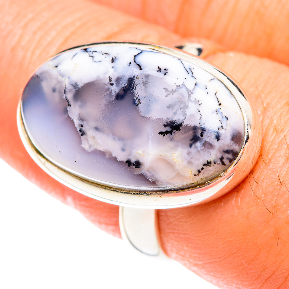 Dendritic Opal Rings handcrafted by Anasilvercos - RING75072