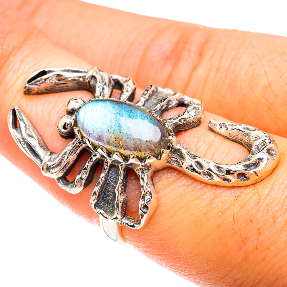 Labradorite Rings handcrafted by Anasilvercos - RING75083