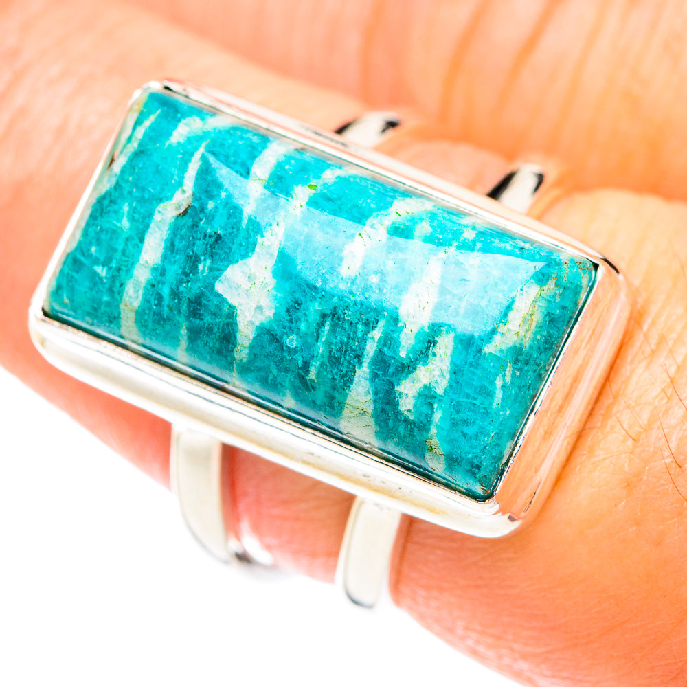 Amazonite Rings handcrafted by Anasilvercos - RING75085