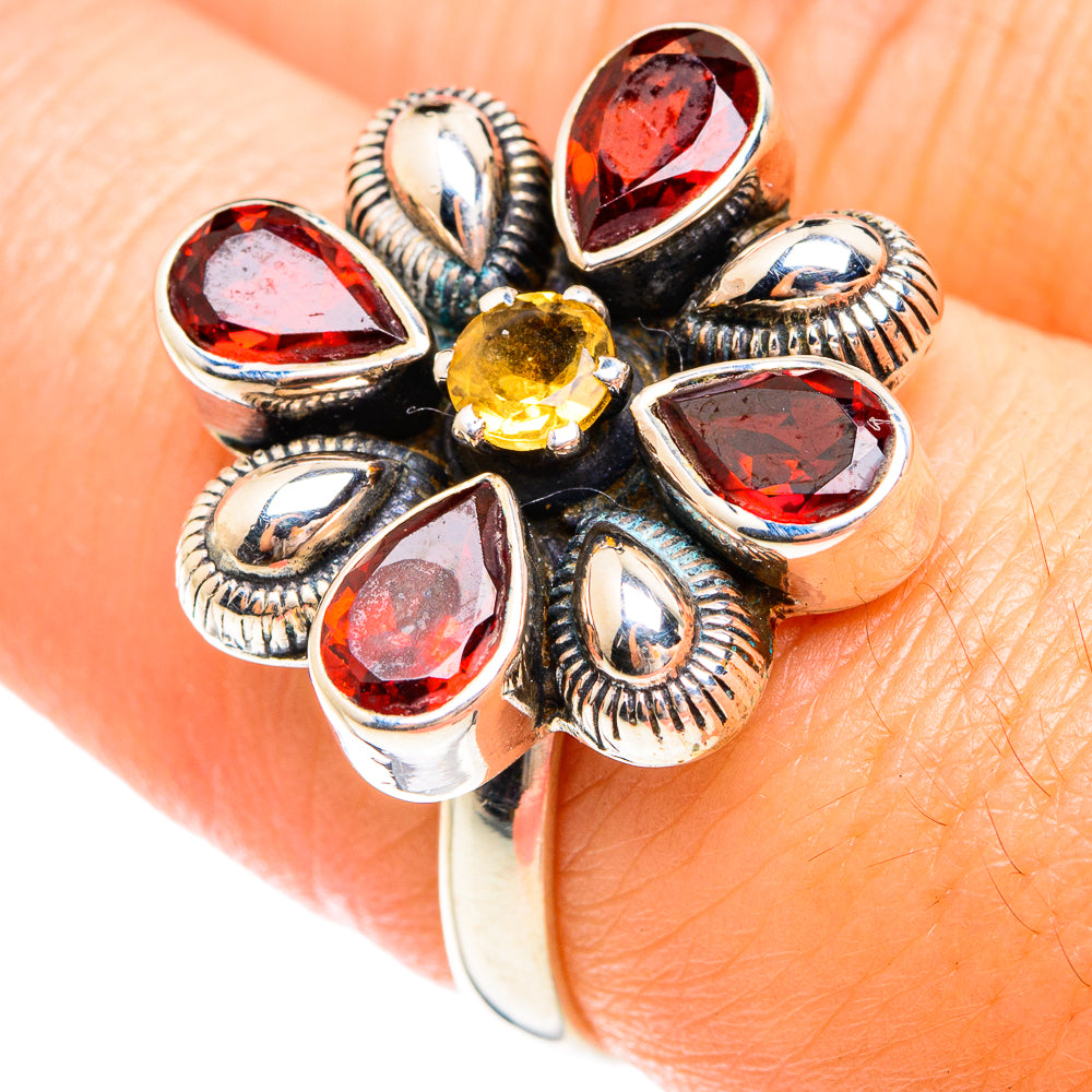 Garnet Rings handcrafted by Anasilvercos - RING75097