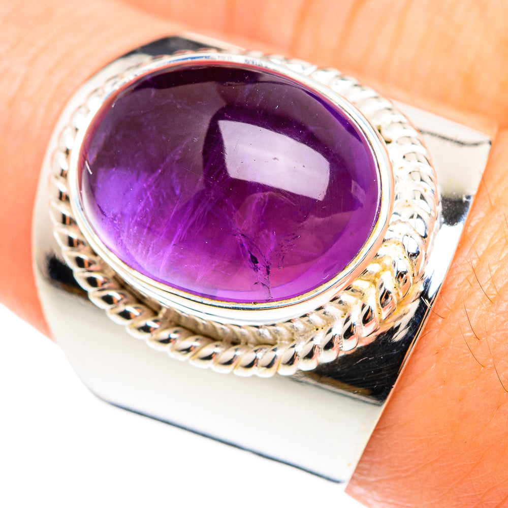Amethyst Rings handcrafted by Anasilvercos - RING75098